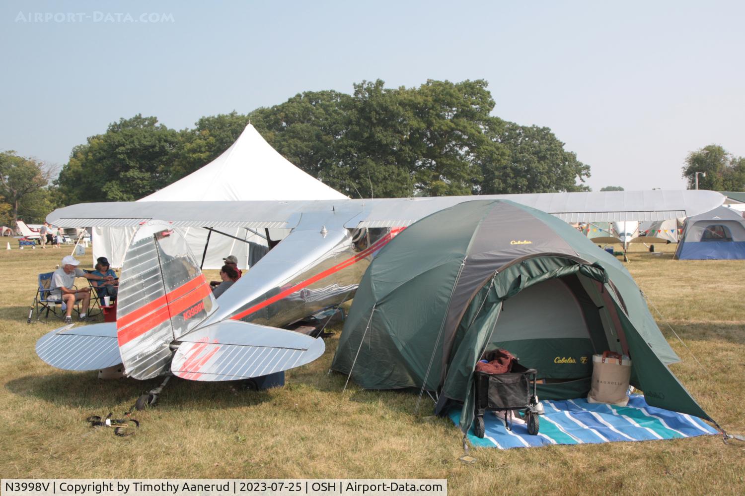 N3998V, 1948 Cessna 170 C/N 18317, 1948 Cessna 170, c/n: 18317. AirVenture 2023