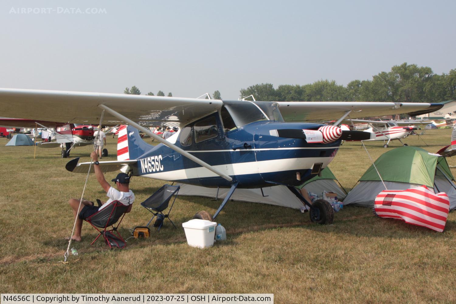 N4656C, 1953 Cessna 170B C/N 25600, 1953 Cessna 170B, c/n: 25600. AirVenture 2023