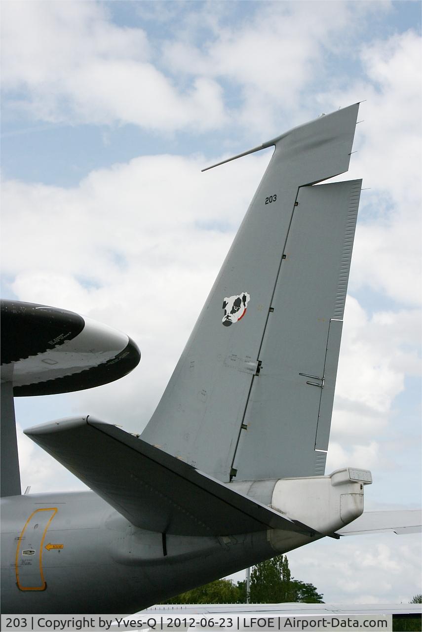203, 1990 Boeing E-3F Sentry C/N 24117, Boeing E-3F SDCA, Static display, Evreux-Fauville Air Base 105 (LFOE)