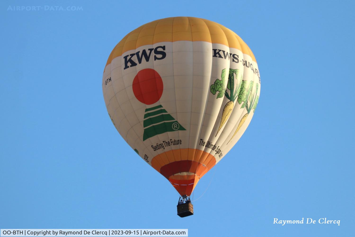 OO-BTH, 2013 Cameron Z-120 C/N 11747, Evening flight over Oostakker.