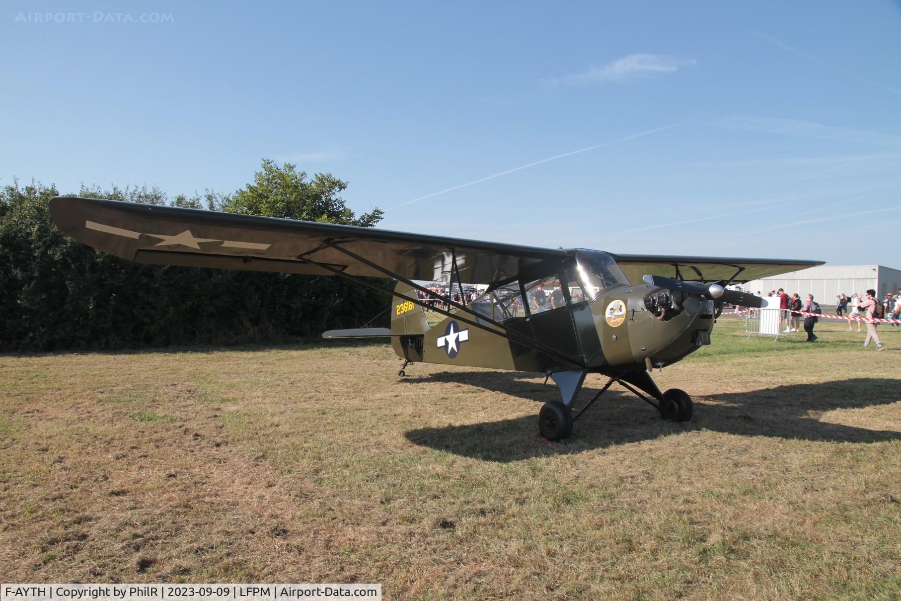 F-AYTH, 1942 Aeronca 0-58B Grasshopper C/N 058B1872, F-AYTH (42-36161) 1942 Aeronca Grasshopper L-3B Air Legend Melun-Villaroche
