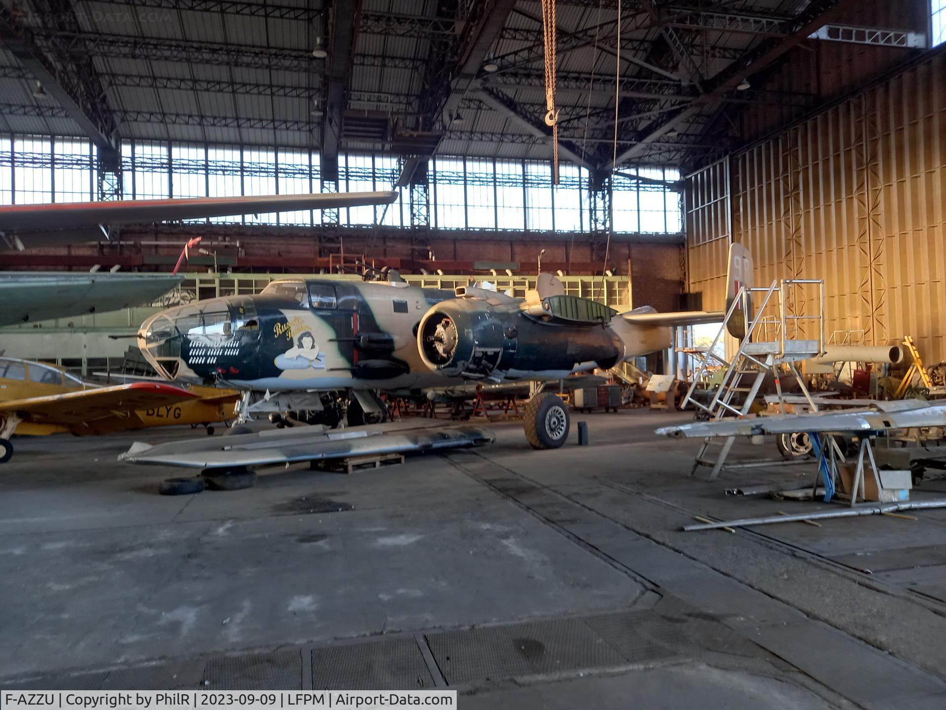 F-AZZU, 1945 North American B-25J Mitchell Mitchell C/N 108-47562, F-AZZU (44-58811) North American B-25 Mitchell Musee De L'Aviation de Melun-Villaroche