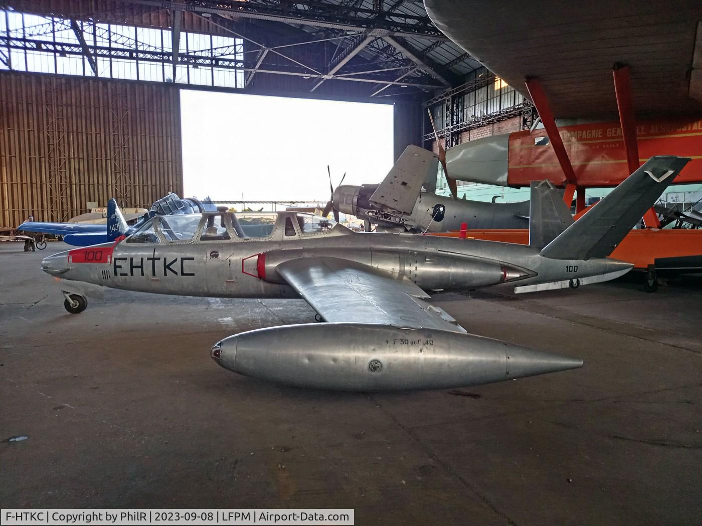 F-HTKC, Fouga CM-170 Magister C/N 100, F-HTKC '100' Fouga CM170 Magister R Musee De L'Aviation de Melun-Villaroche