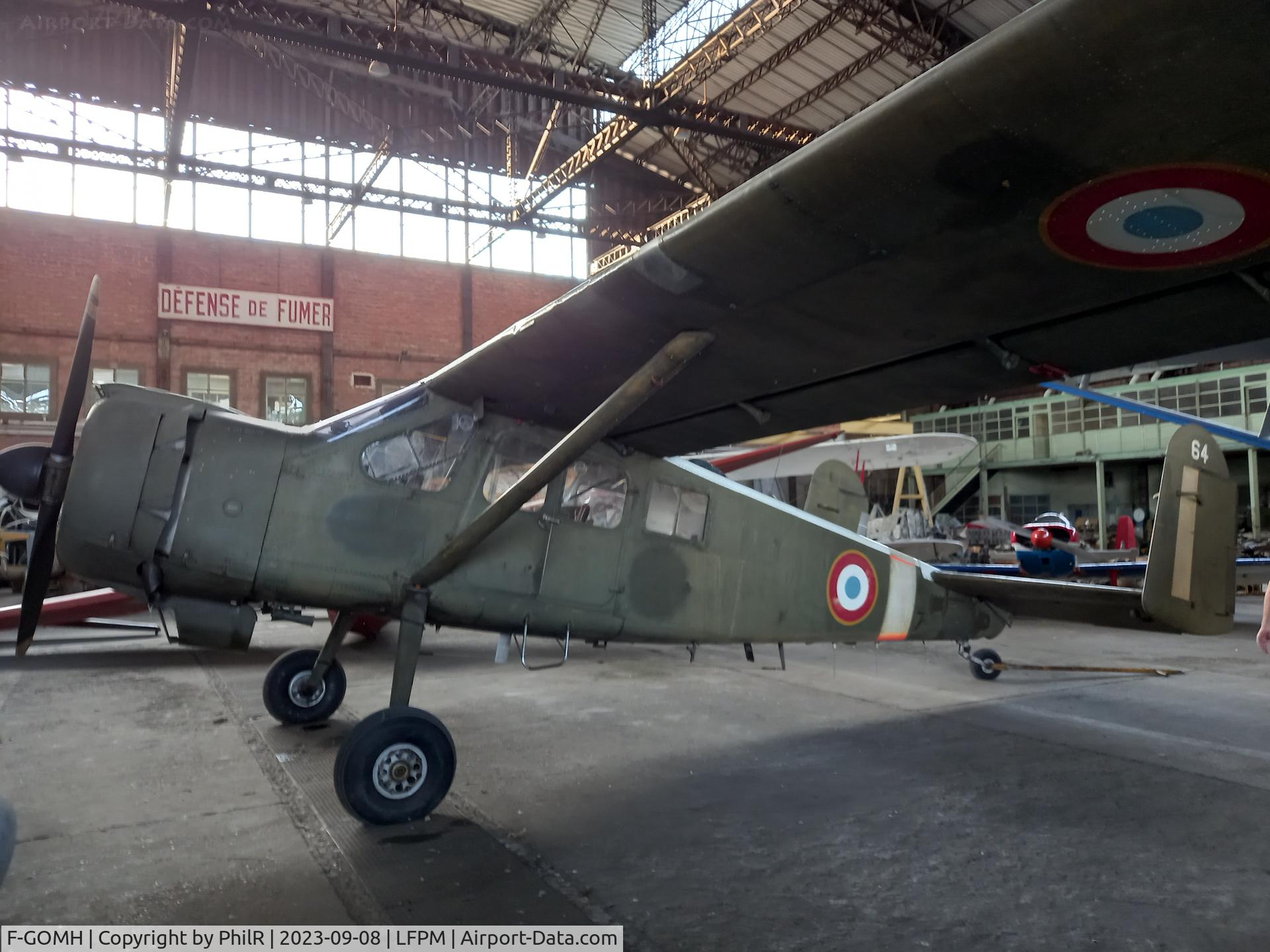F-GOMH, Max Holste MH-1521M Broussard C/N 64, F-GOMH '64' 1957 Max Holste MH 1521M Broussard Musee De L'Aviation de Melun-Villaroche