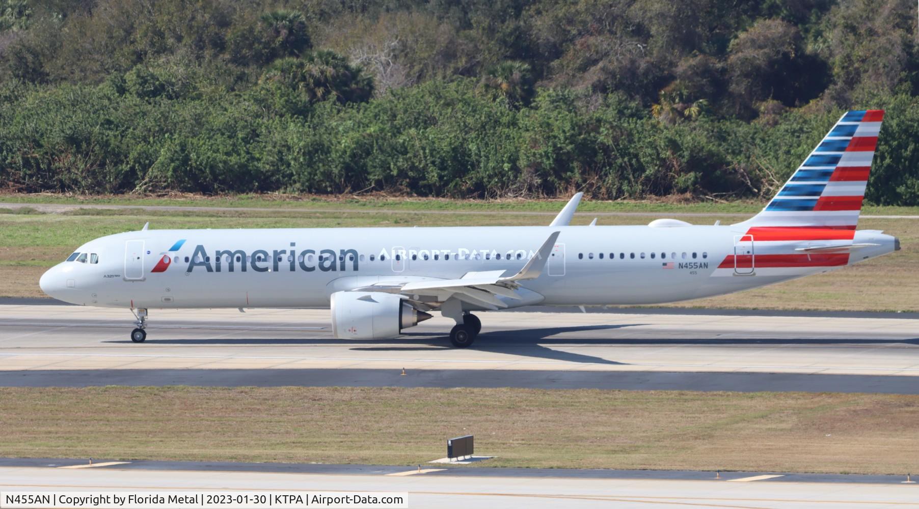 N455AN, 2022 Airbus A321-253NX C/N 10840, AAL A321NX zx TPA-DFW
