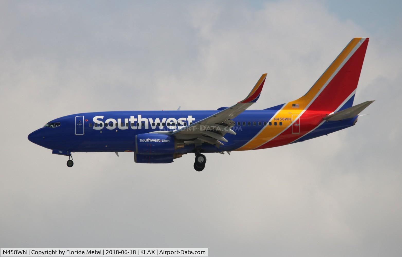 N458WN, 2004 Boeing 737-7H4 C/N 33857, SWA 737 nc zx BNA-KLAX
