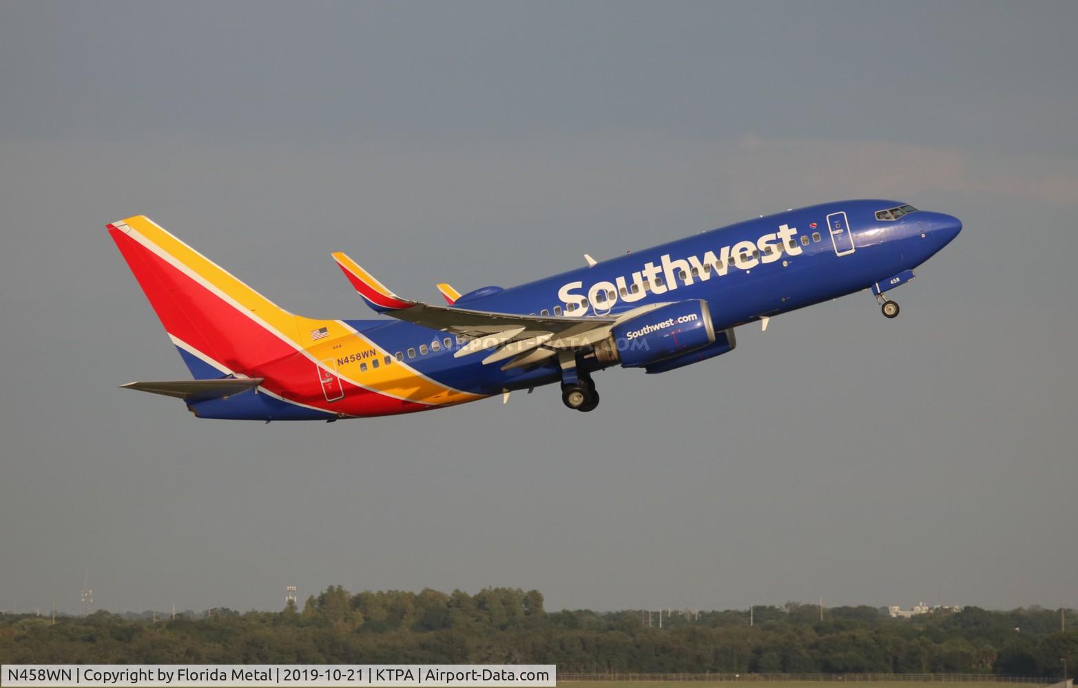 N458WN, 2004 Boeing 737-7H4 C/N 33857, SWA 737 nc zx TPA-MDW