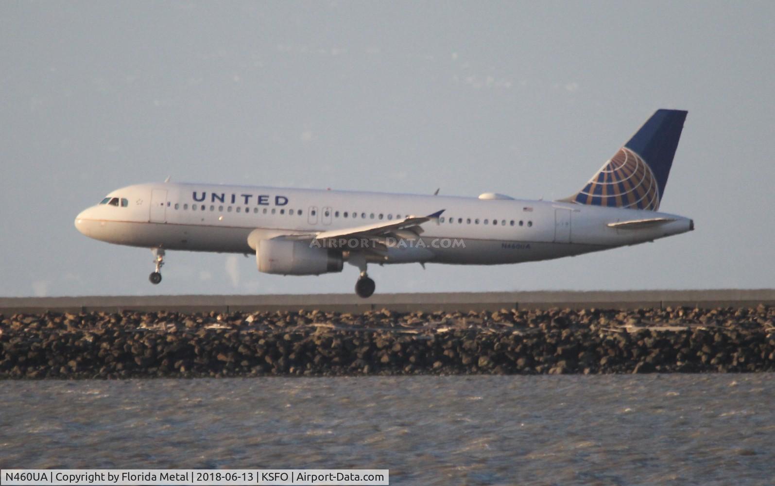 N460UA, 2000 Airbus A320-232 C/N 1248, UAL A320 zx PHX-SFO