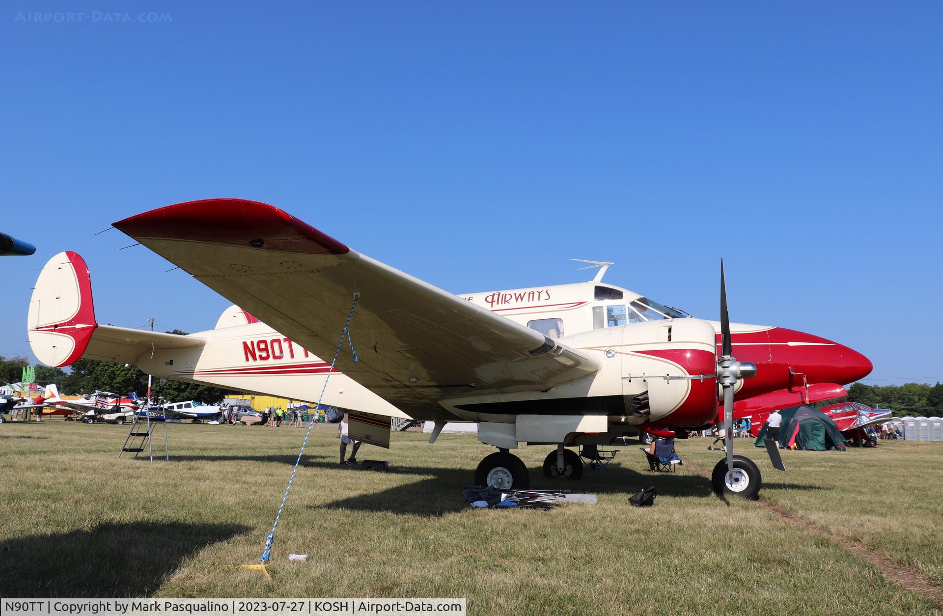 N90TT, 1957 Beech E18S C/N BA-335, Beech E18S