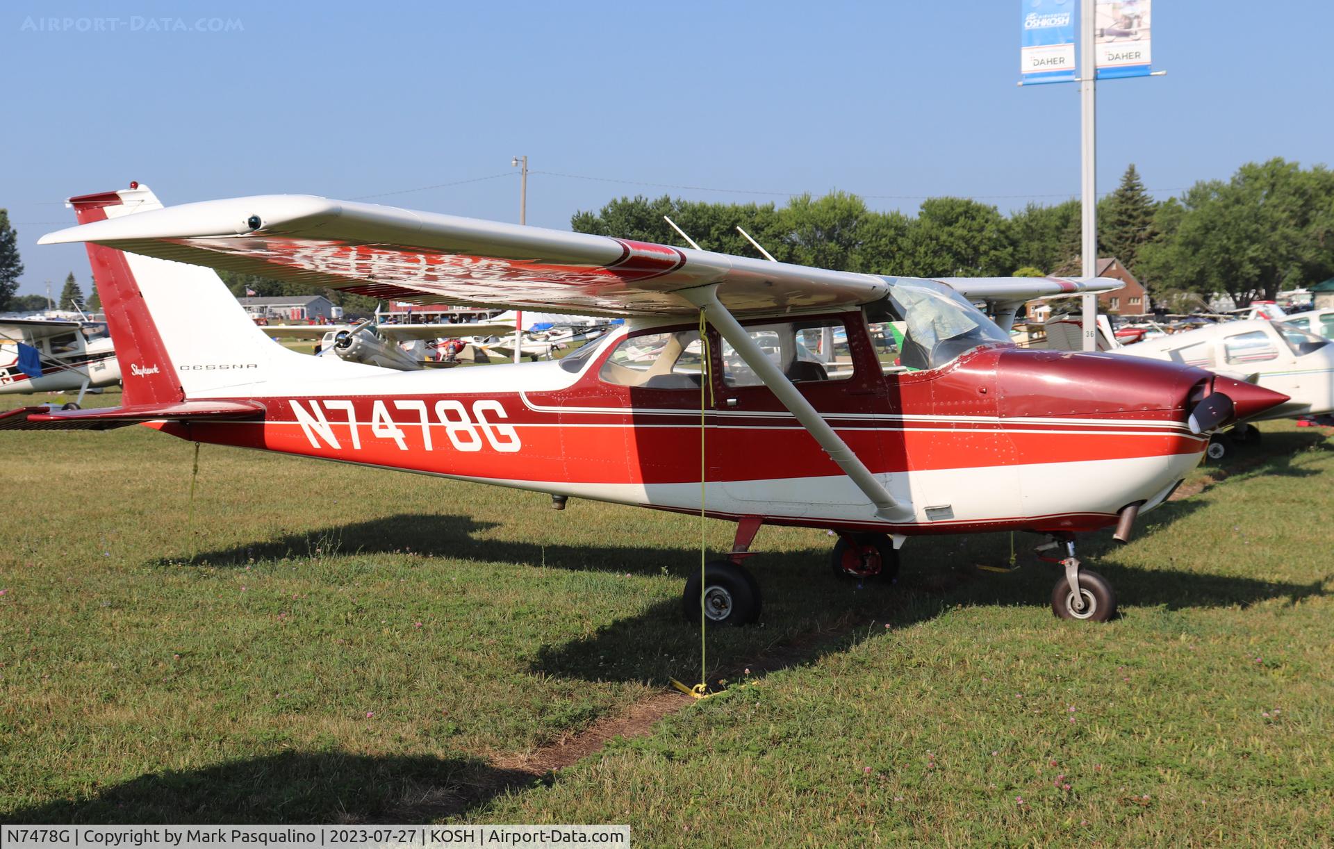 N7478G, 1970 Cessna 172K Skyhawk C/N 17259178, Cessna 172K