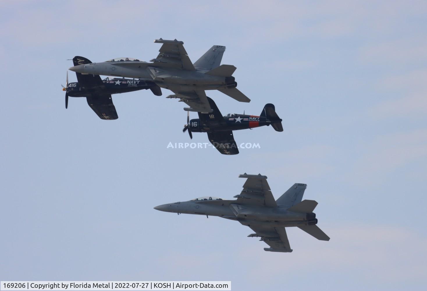 169206, Boeing EA-18G Growler C/N G139, 4 ship legacy flight zx OSH