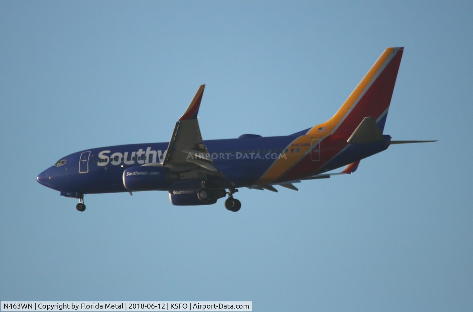 N463WN, 2004 Boeing 737-7H4 C/N 32467, SWA 737 nc zx SAN-SFO
