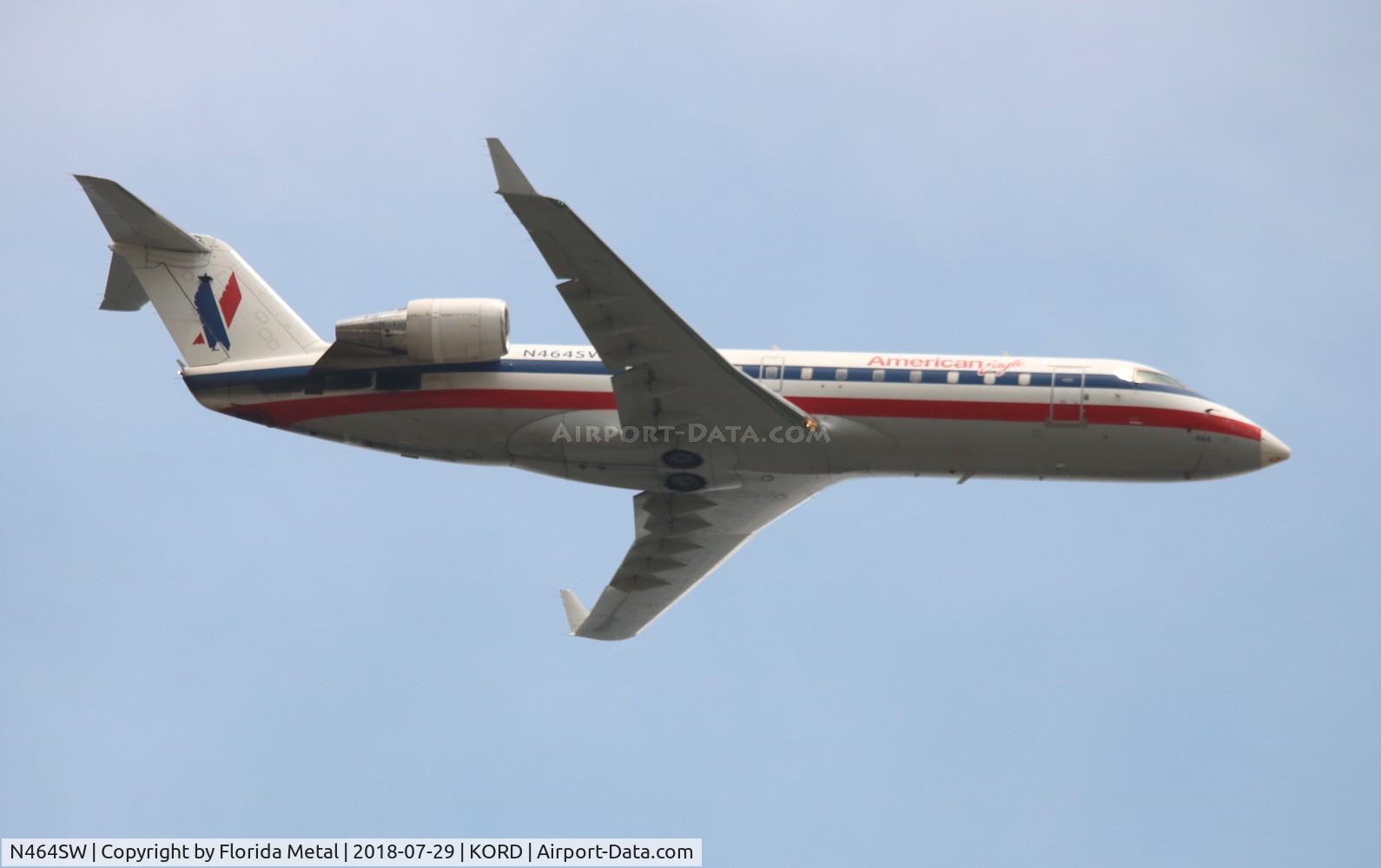 N464SW, 2003 Bombardier CRJ-200LR (CL-600-2B19) C/N 7827, SKW/AE CRJ2 zx ORD-DAY