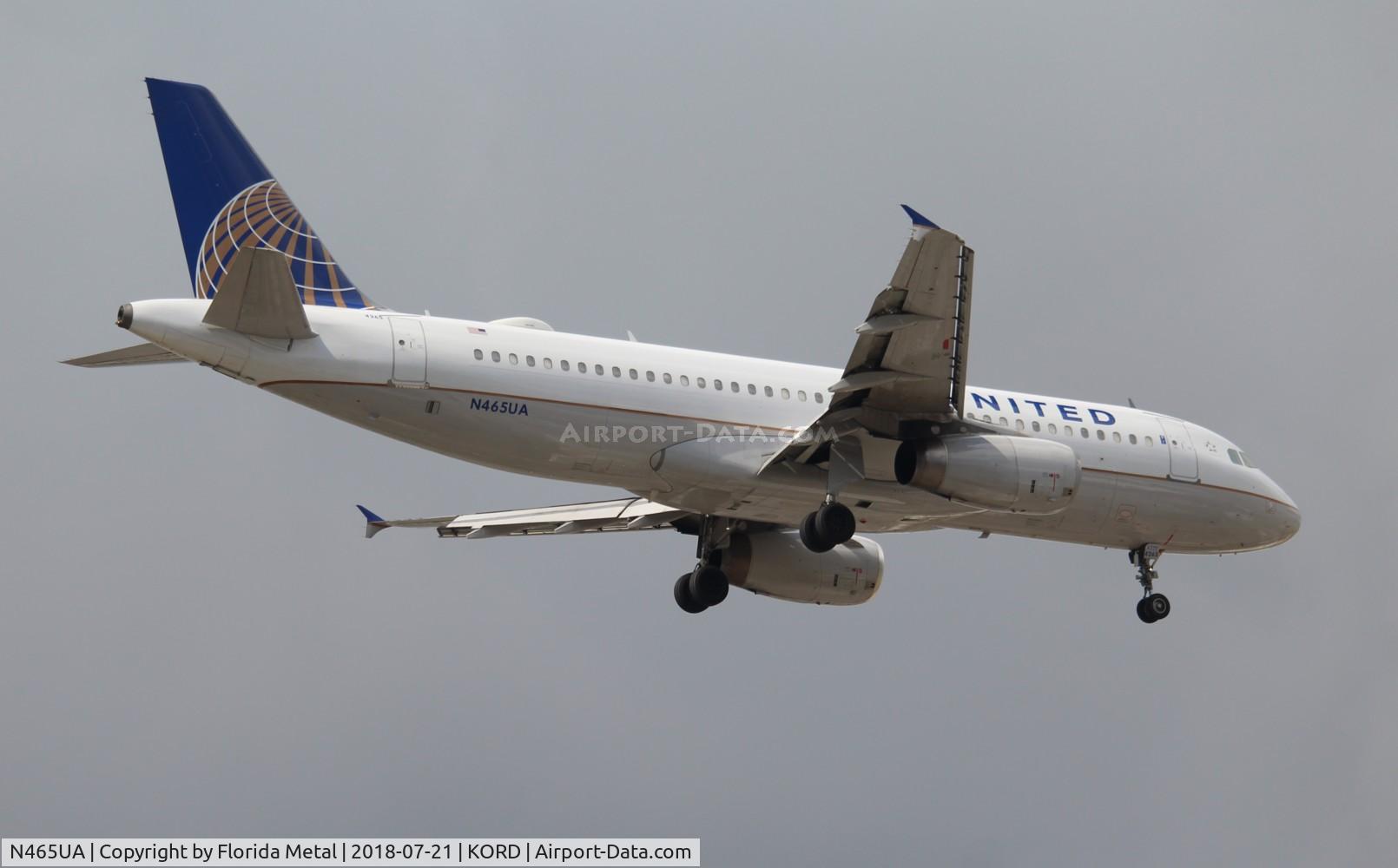 N465UA, 2000 Airbus A320-232 C/N 1341, UAL A320 zx COS-ORD
