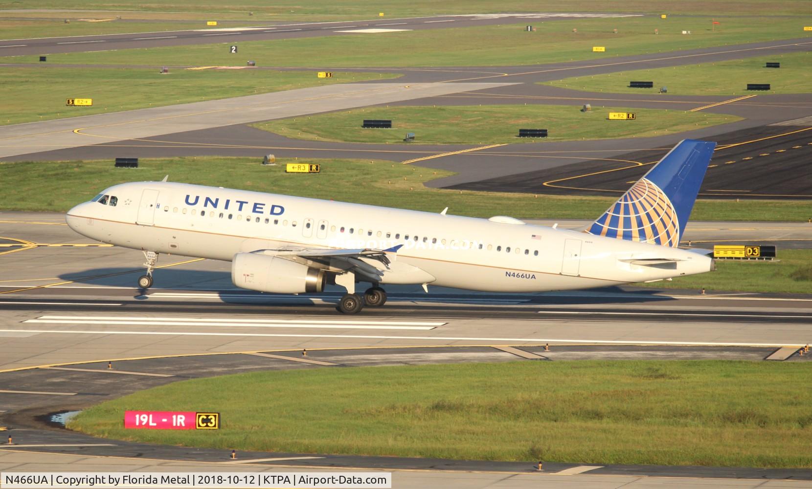 N466UA, 2000 Airbus A320-232 C/N 1343, UAL A320 zx IAD-TPA