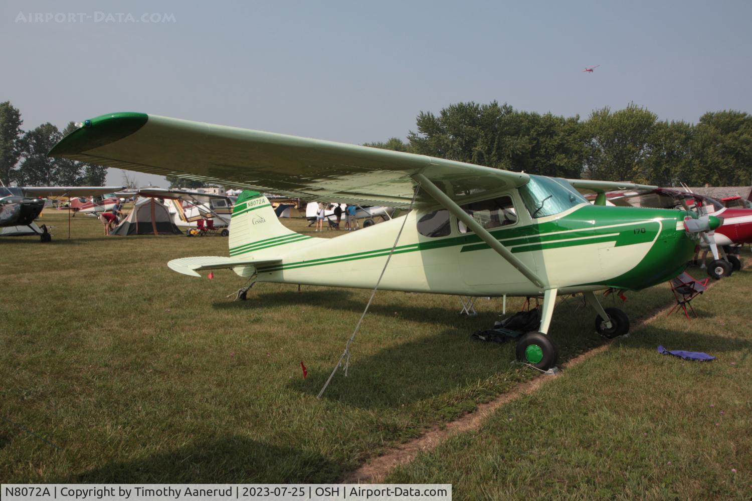 N8072A, 1952 Cessna 170B C/N 20924, 1952 Cessna 170B, c/n: 20924. AirVenture 2023