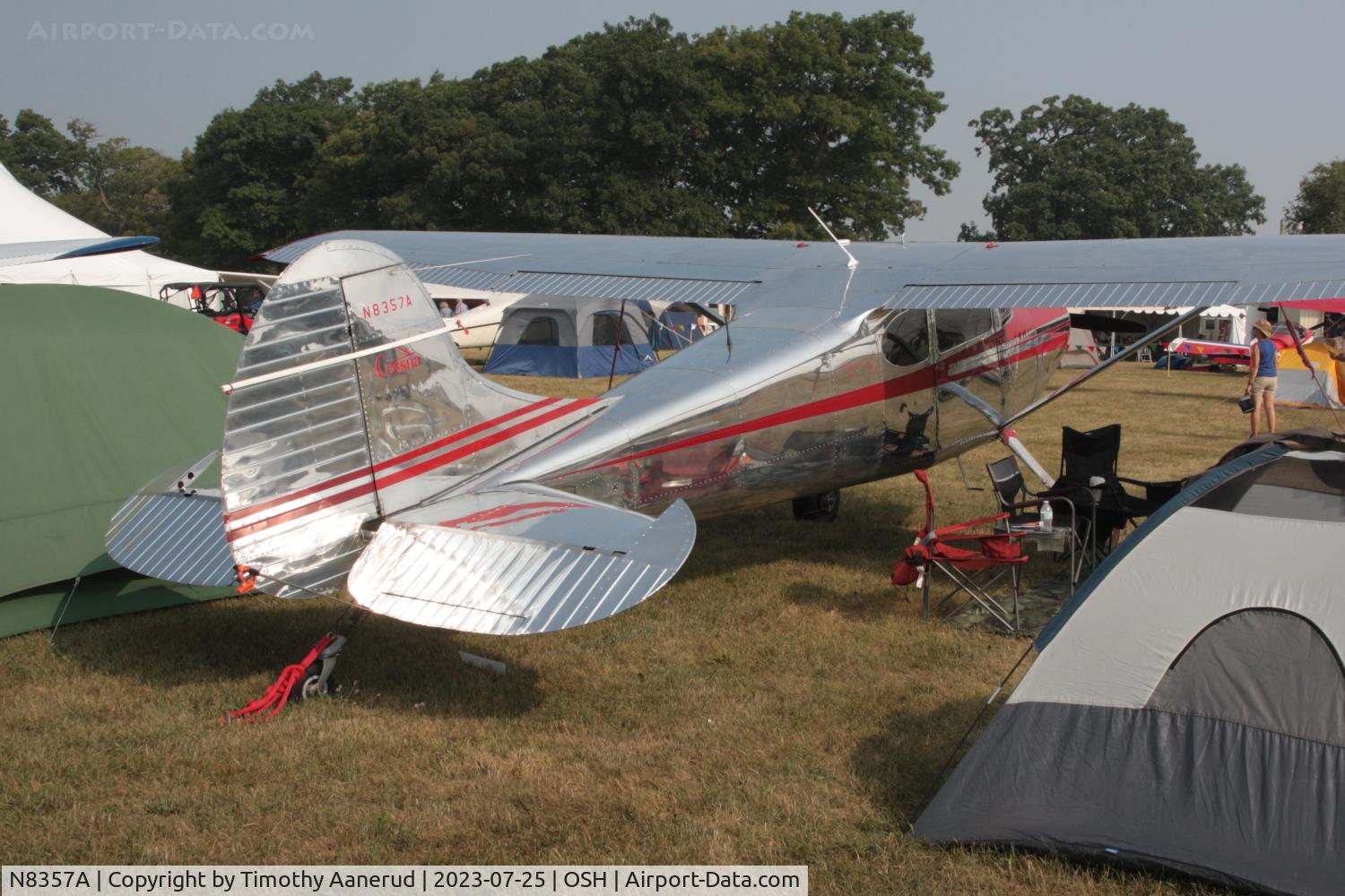 N8357A, 1952 Cessna 170B C/N 25209, 1952 Cessna 170B, c/n: 25209. AirVenture 2023