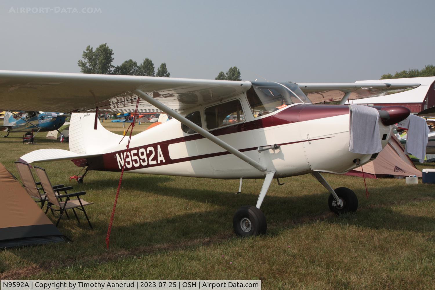N9592A, 1949 Cessna 170A C/N 19153, 1949 Cessna 170A, c/n: 19153. AirVenture 2023
