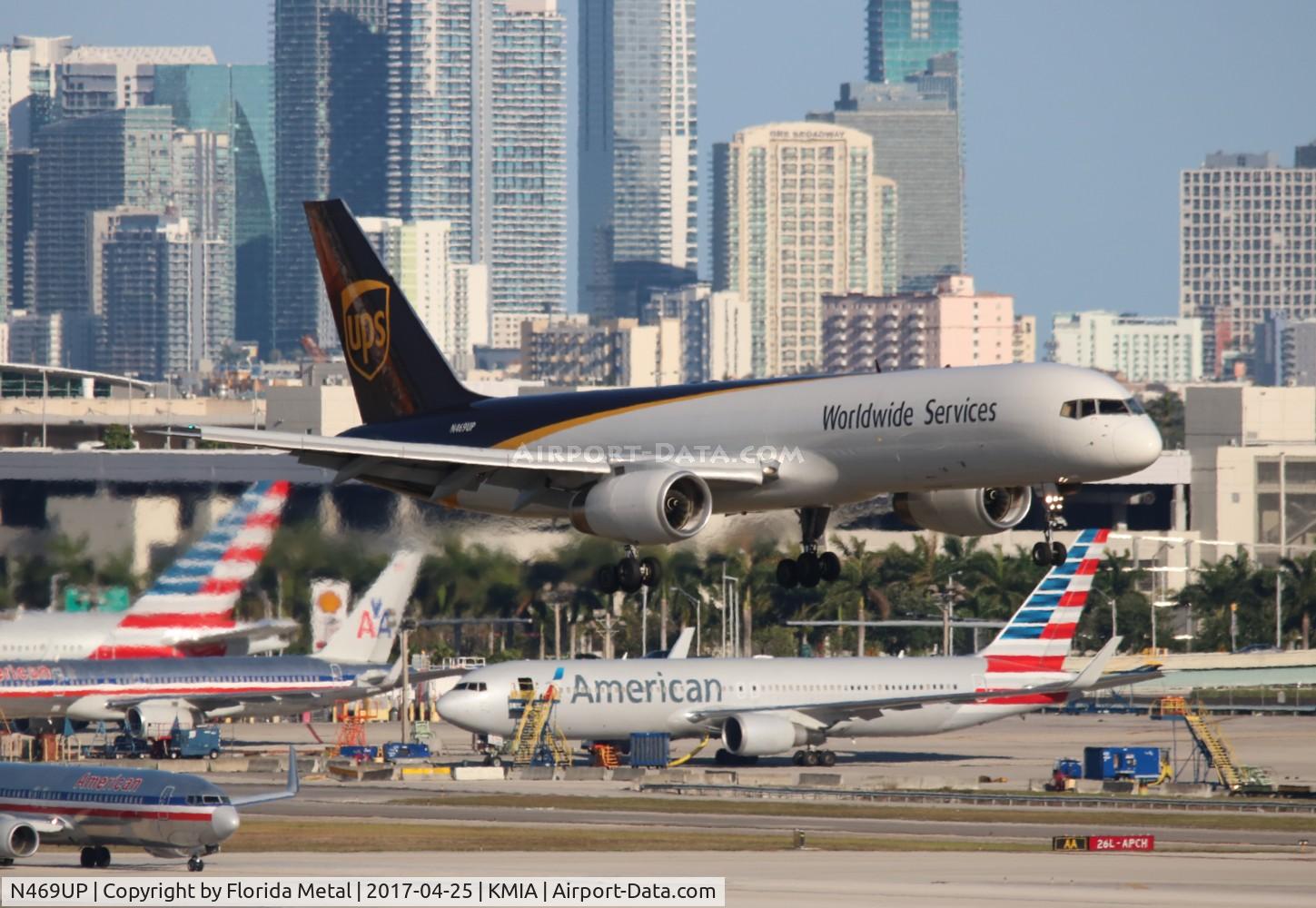 N469UP, 1997 Boeing 757-24APF C/N 25485, UPS 757-200F zx PHL-MIA