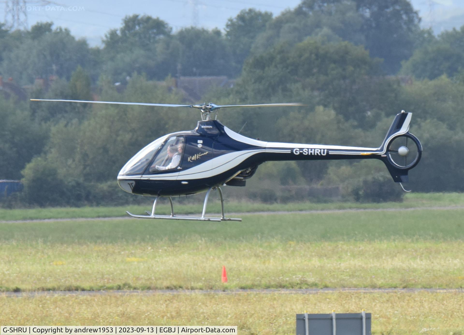 G-SHRU, 2014 Guimbal Cabri G2 C/N 1068, G-SHRU at Gloucestershire Airport.