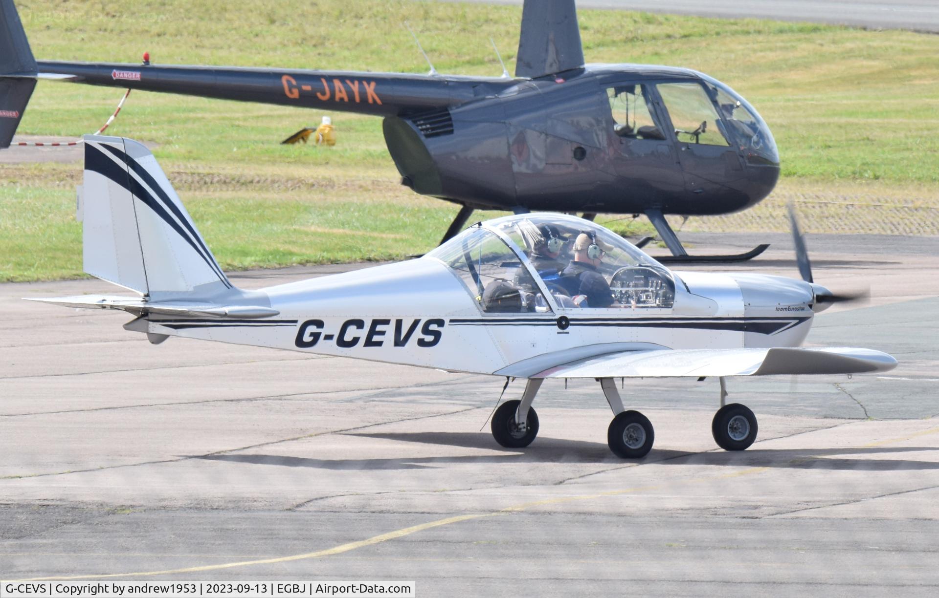 G-CEVS, 2007 Cosmik EV-97 TeamEurostar UK C/N 3102, G-CEVS at Gloucestershire Airport.