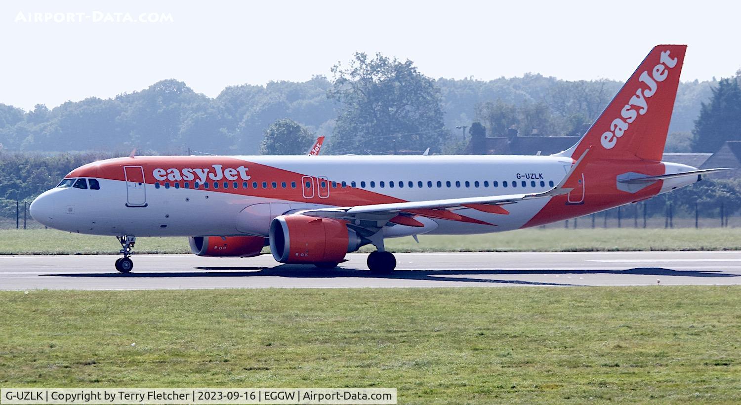 G-UZLK, 2020 Airbus A320-251N C/N 9504, At Luton Airport
