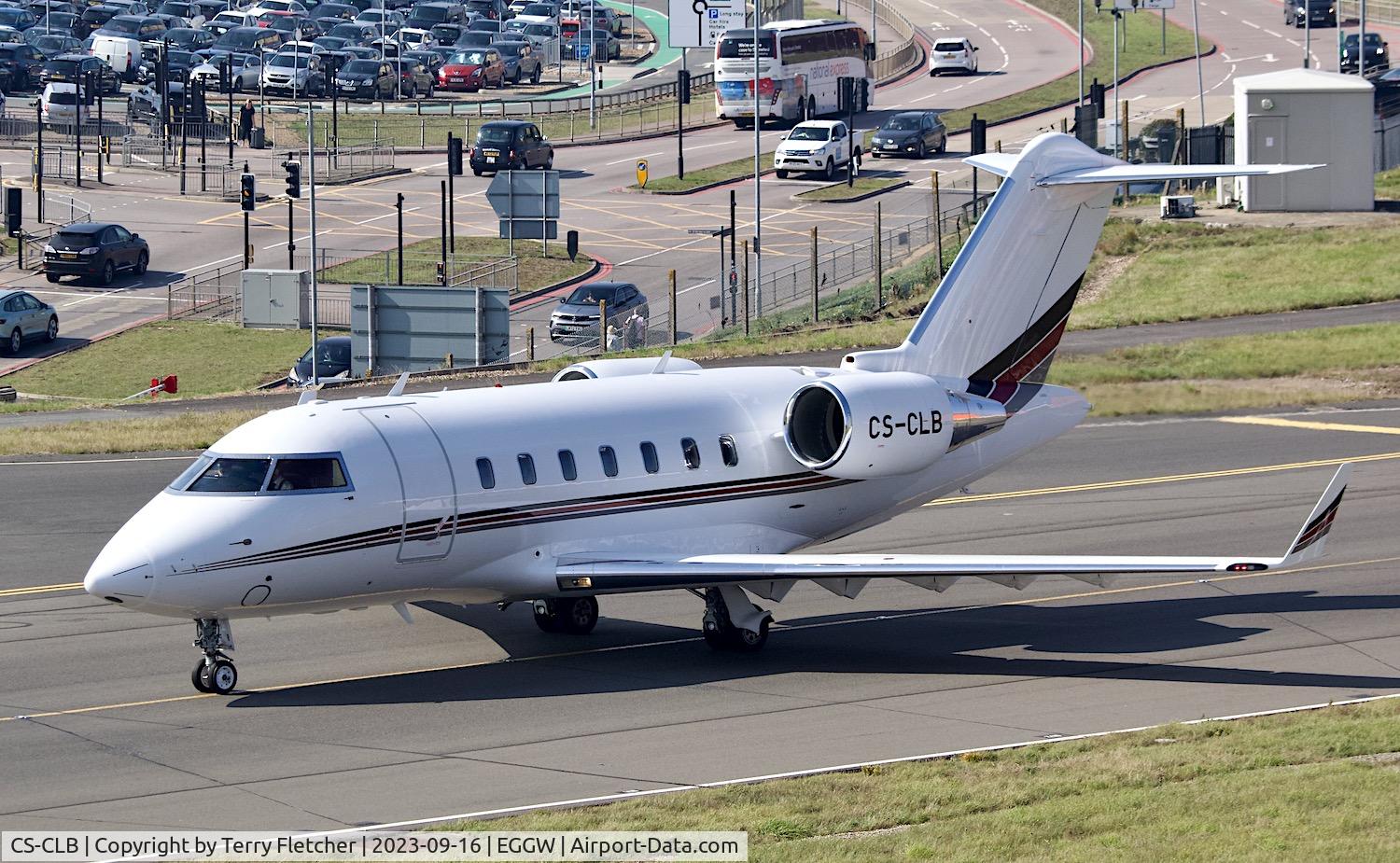 CS-CLB, 2022 Bombardier Challenger 650 C/N 6184, At Luton Airport
