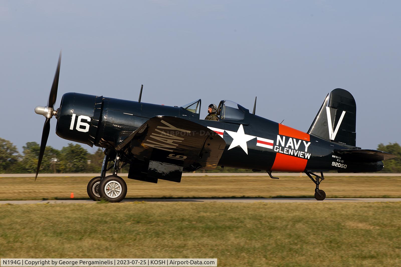 N194G, Goodyear FG-1D Corsair C/N 3311, Oshkosh 2023.