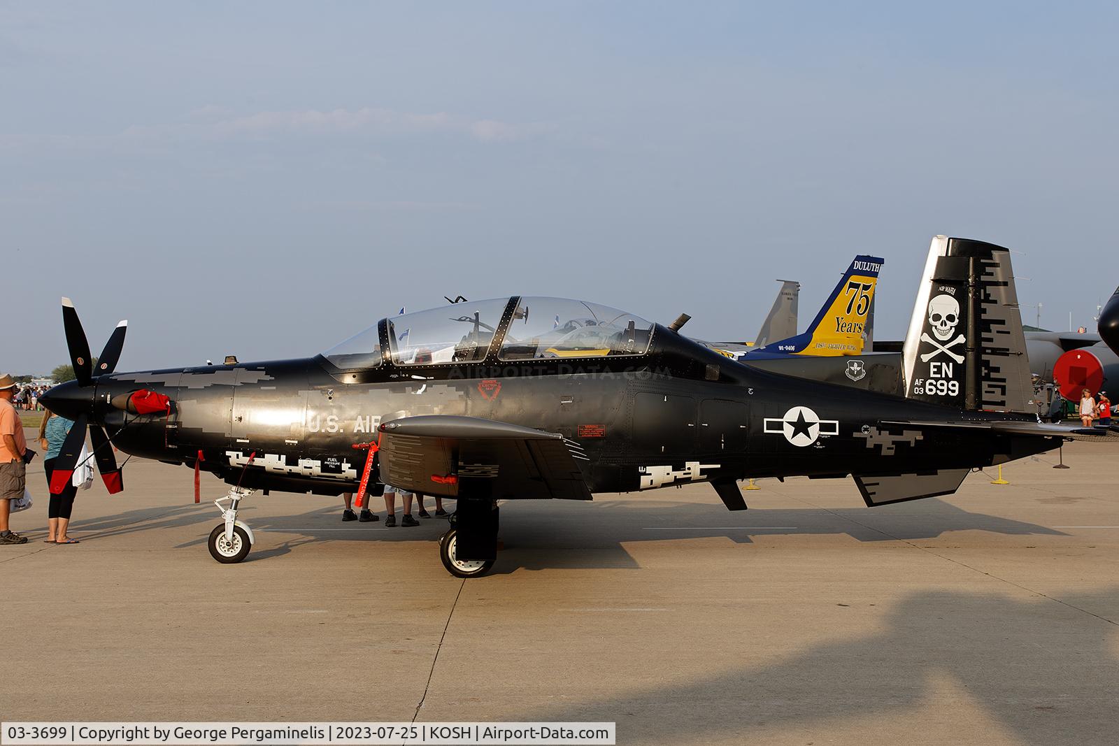 03-3699, 2003 Raytheon T-6A Texan II C/N PT-245, Oshkosh 2023.
