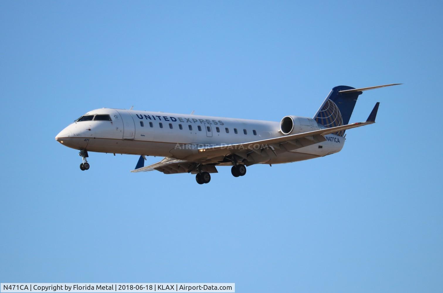 N471CA, 2002 Bombardier CRJ-200ER (CL-600-2B19) C/N 7655, AWI/EU CRJ2 zx SBP-KLAX