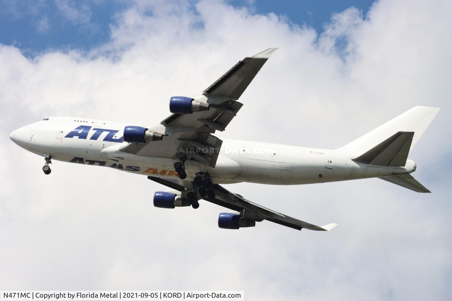 N471MC, 1997 Boeing 747-412 C/N 26557, GTI 747-400BCF zx go around ORD