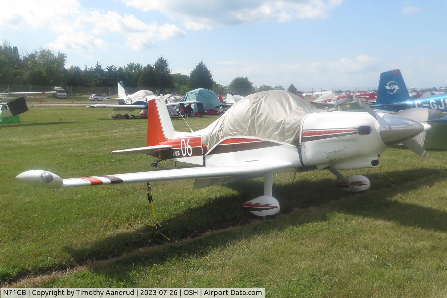 N71CB, 1971 Bushby Mustang II C/N CB-1, 1971 Bushby Mustang II, c/n: CB-1. AirVenture 2023