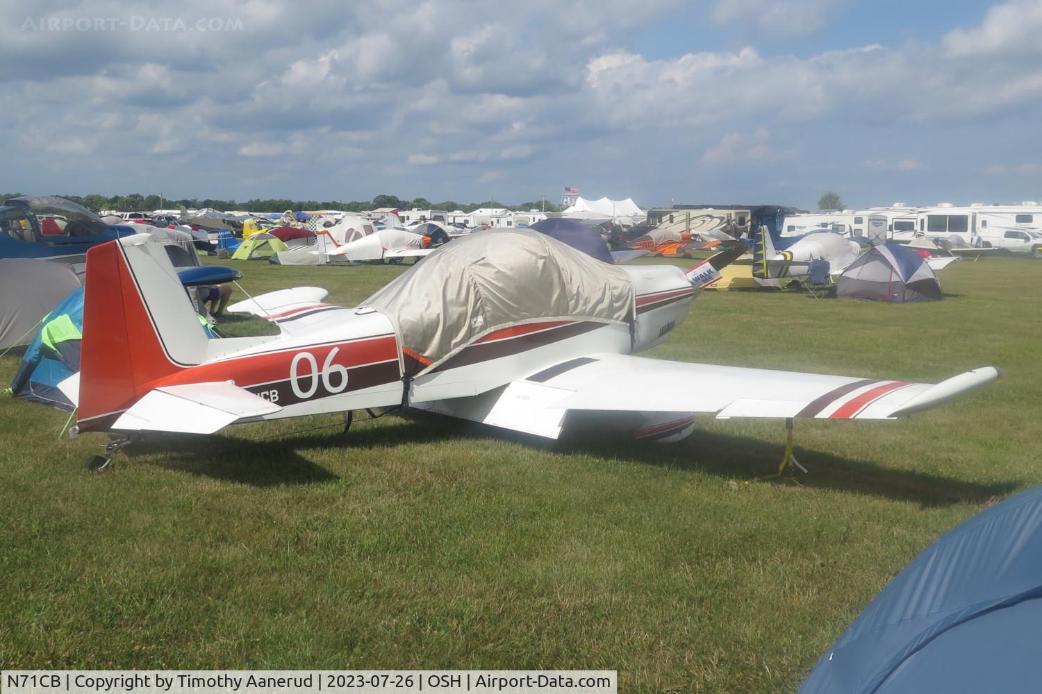 N71CB, 1971 Bushby Mustang II C/N CB-1, 1971 Bushby Mustang II, c/n: CB-1. AirVenture 2023