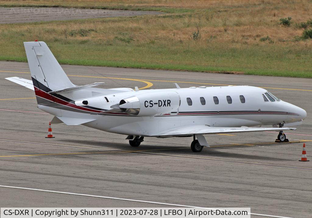 CS-DXR, 2007 Cessna 560 Citation Excel C/N 560-5748, Parked at the General Aviation area...