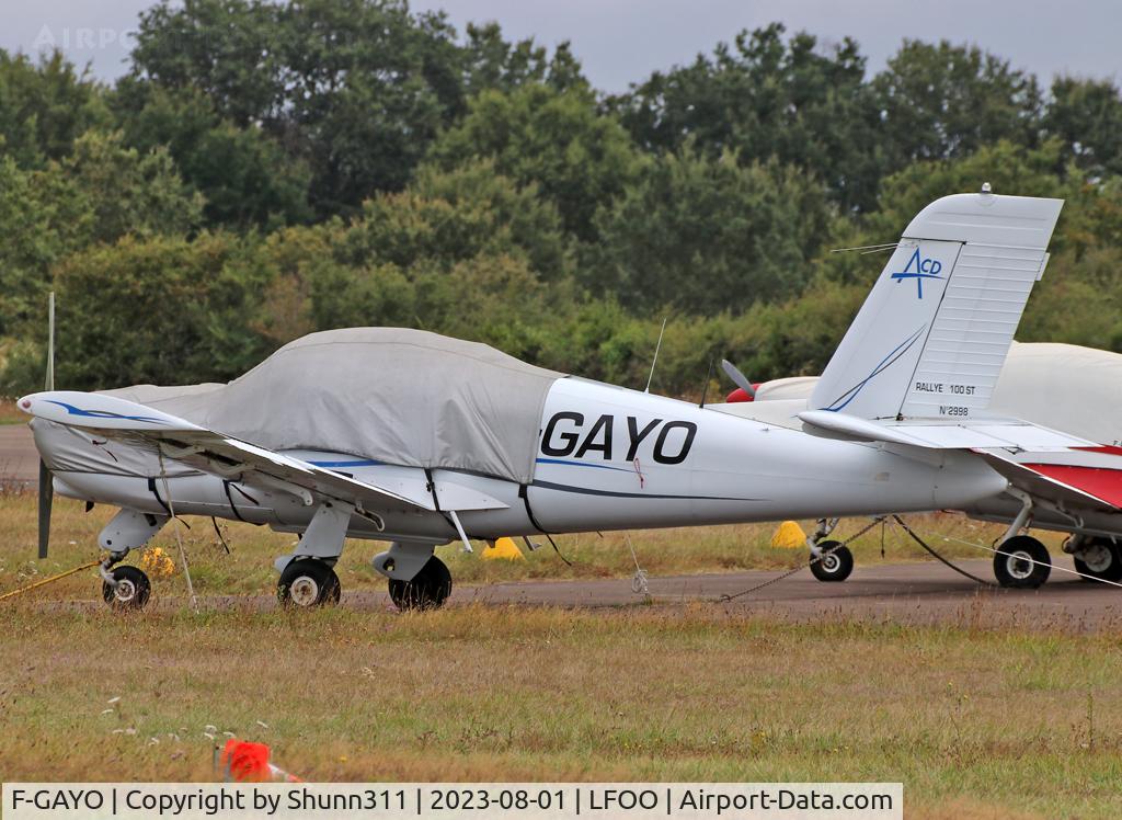 F-GAYO, Socata Rallye 100ST Galopin C/N 2998, Parked...