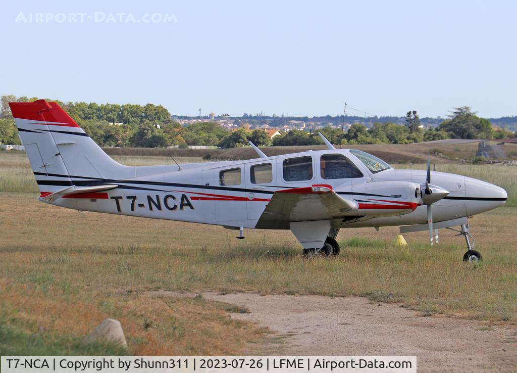 T7-NCA, 1976 Beech 58 Baron Baron C/N TH-776, Parked...