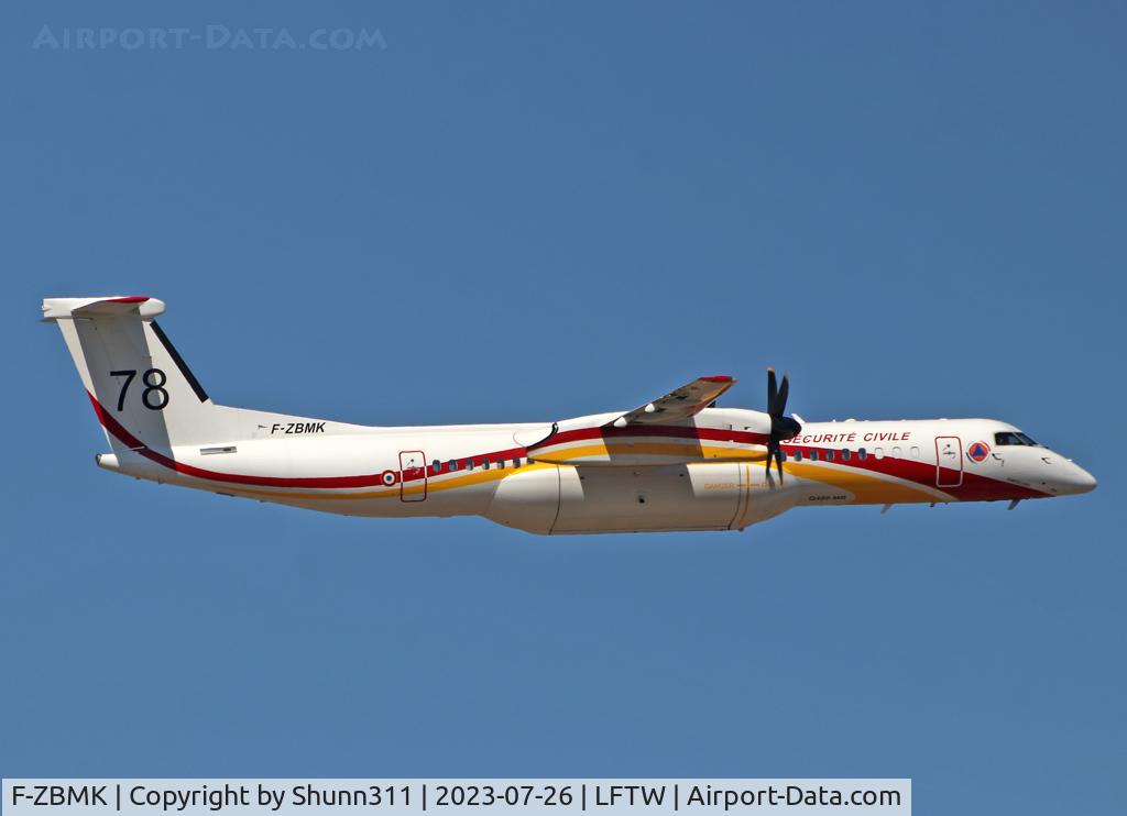 F-ZBMK, 2020 De Havilland Canada DHC-8-402/MR Dash 8 C/N 4623, Climbing...