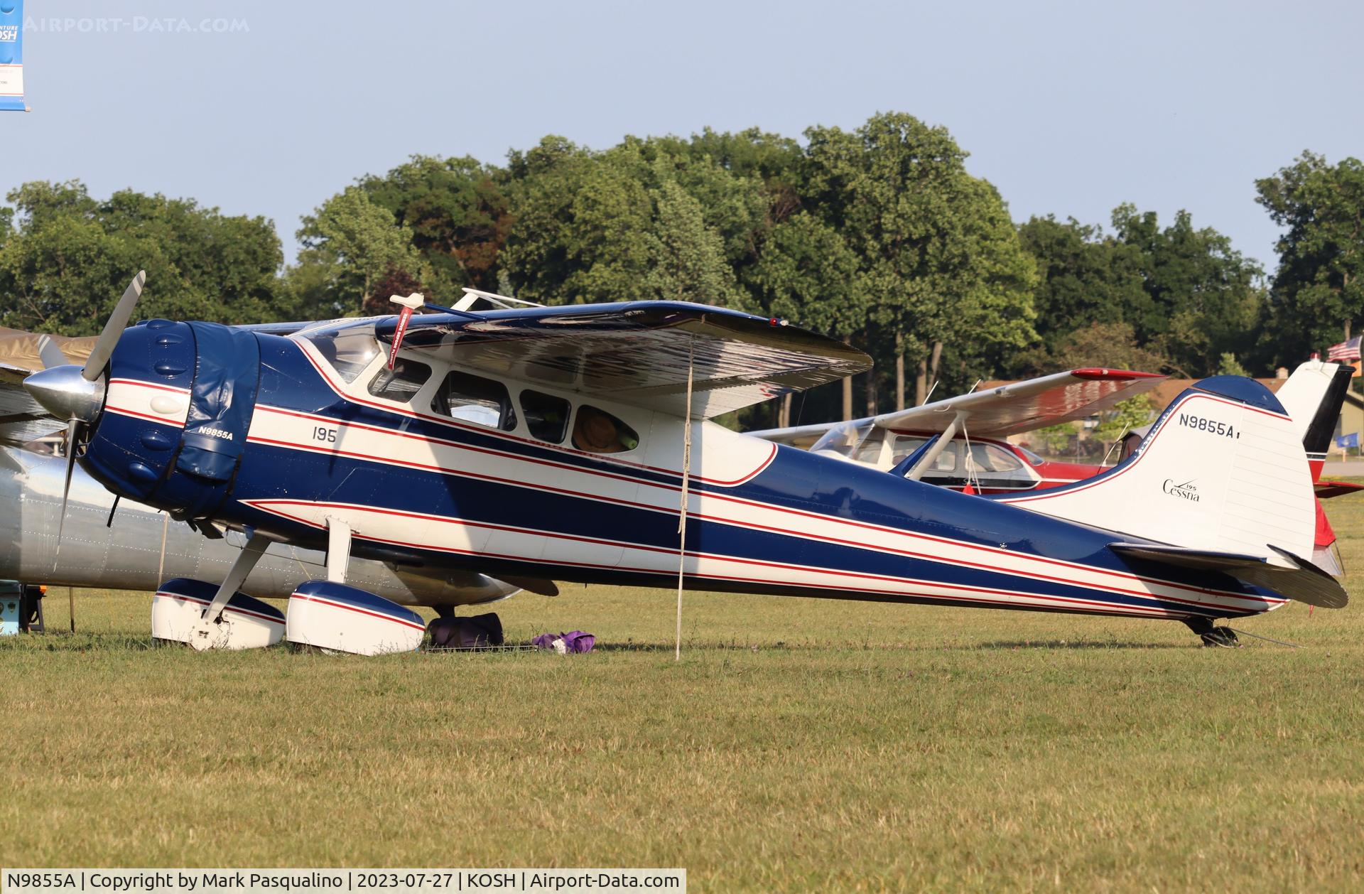 N9855A, 1950 Cessna 195A C/N 7548, Cessna 195A