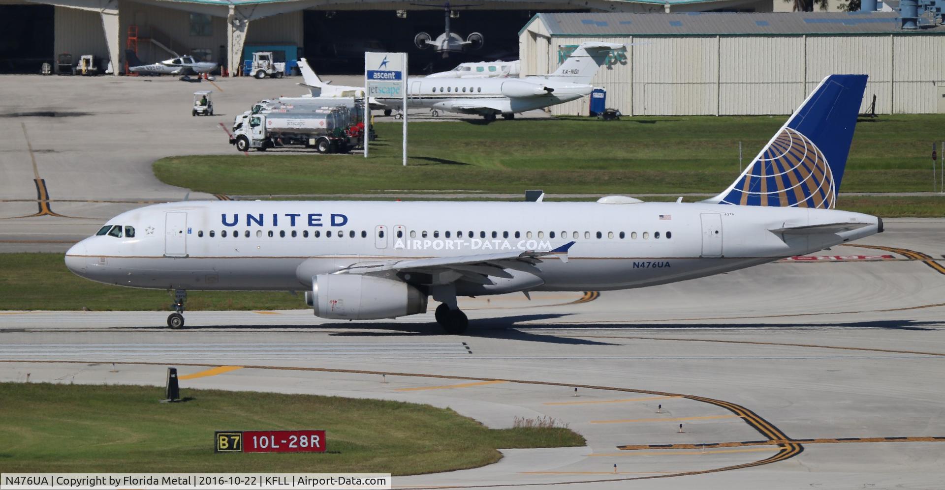 N476UA, 2001 Airbus A320-232 C/N 1508, UAL A320 zx FLL-DEN