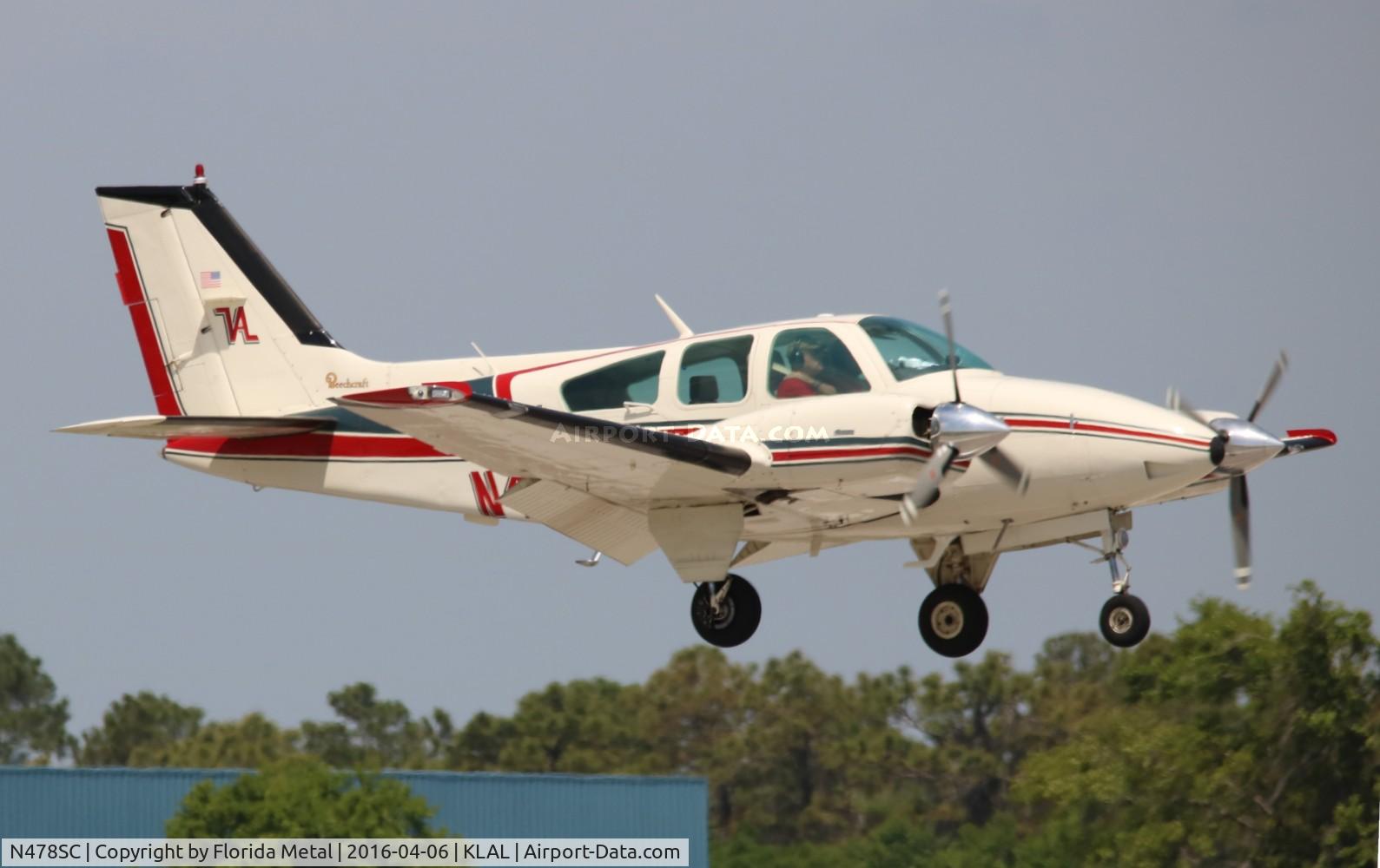 N478SC, 1978 Beech 95-B55 (T42A) Baron C/N TC-2190, Baron 55 zx