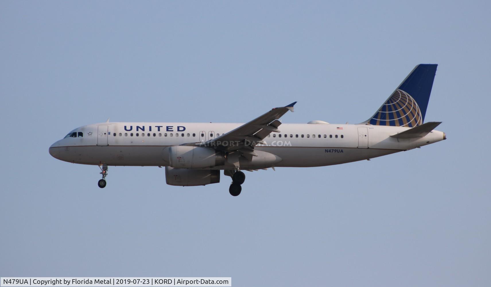 N479UA, 2001 Airbus A320-232 C/N 1538, UAL A320 zx PIT-ORD