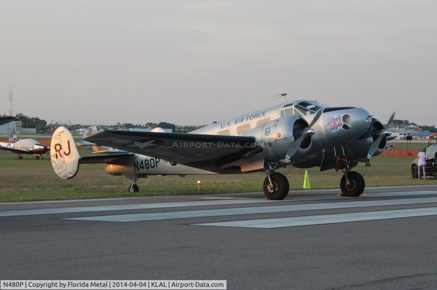 N480P, 1952 Beech C-45H Expeditor C/N AF-815 (52-10885), C-45 zx