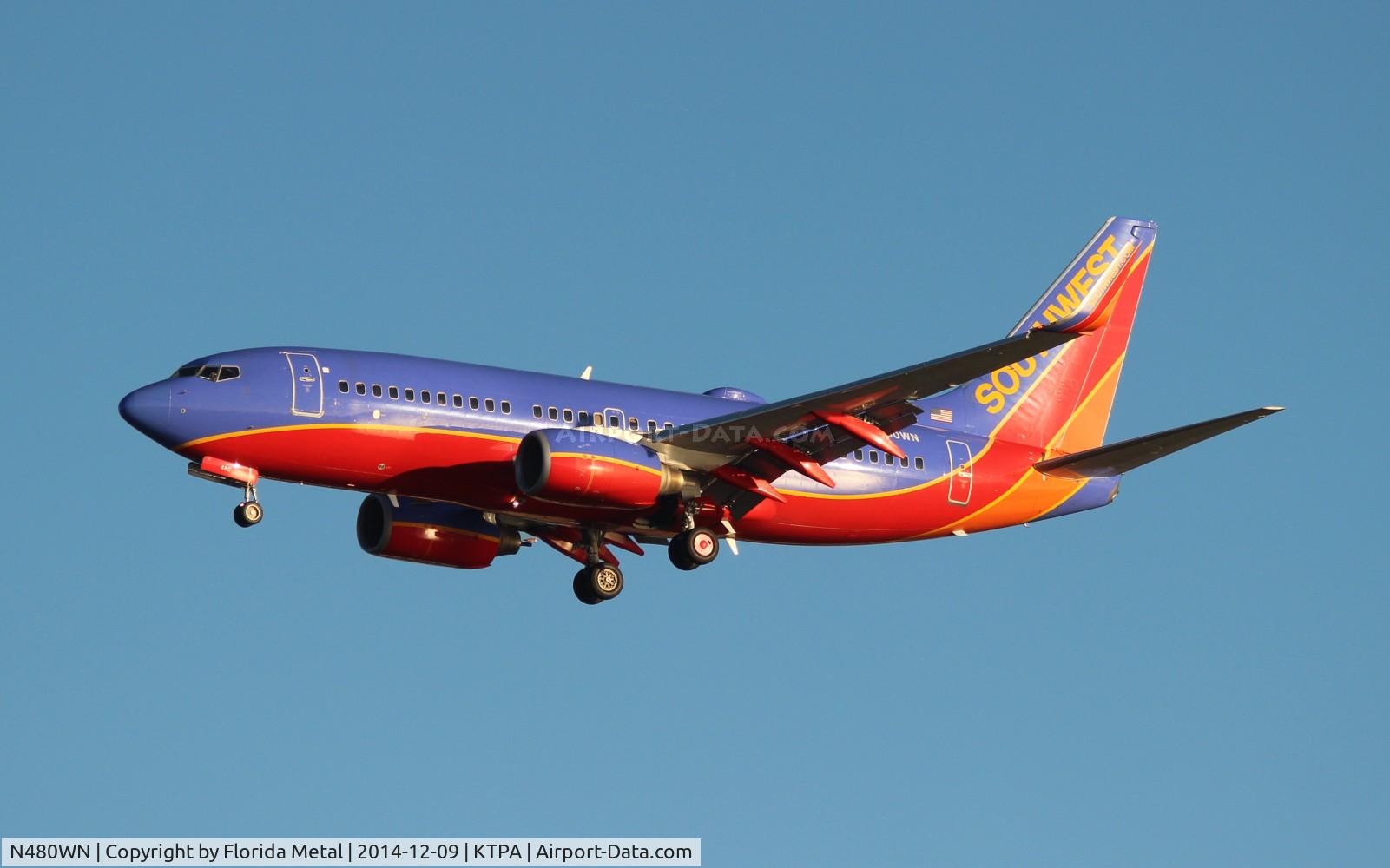 N480WN, 2004 Boeing 737-7H4 C/N 33998, SWA 737 oc zx STL-TPA
