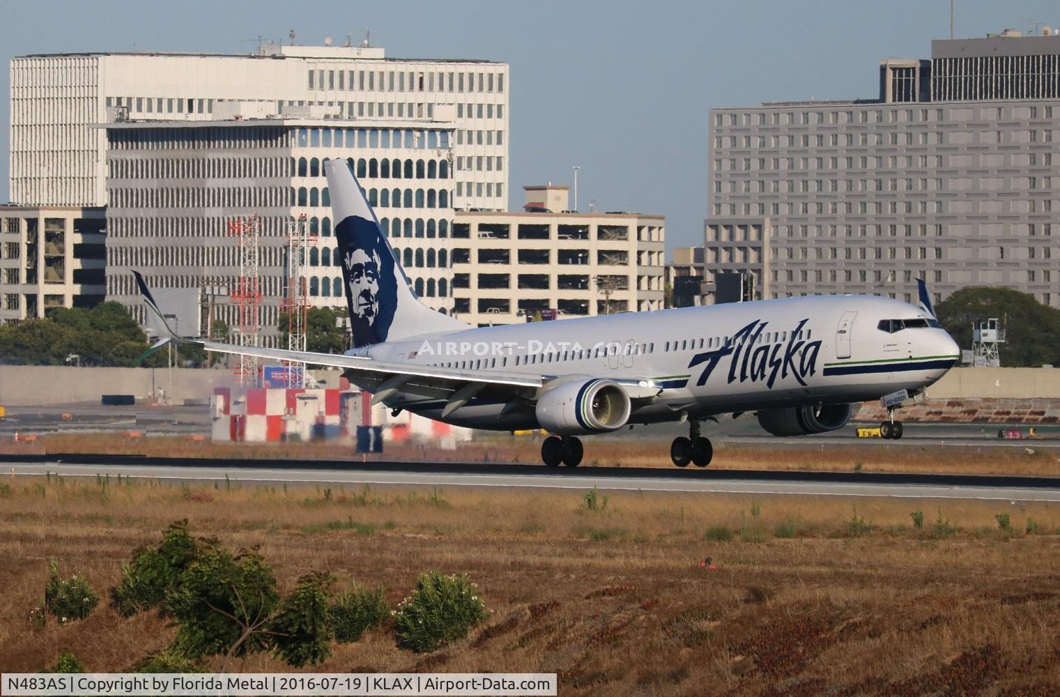 N483AS, 2015 Boeing 737-990/ER C/N 36350, ASA 739 zx PDX-KLAX