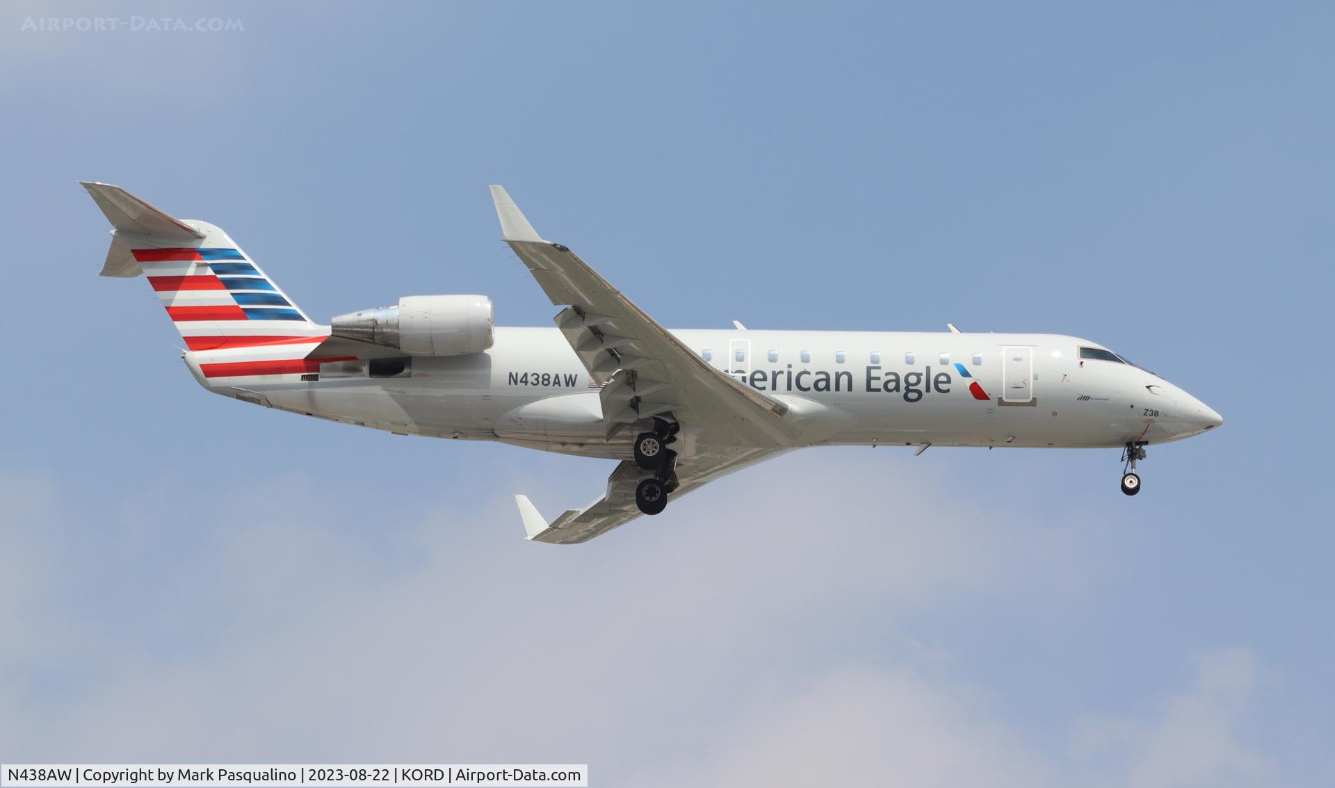 N438AW, 2003 Bombardier CRJ-200LR (CL-600-2B19) C/N 7748, CL-600-2B19
