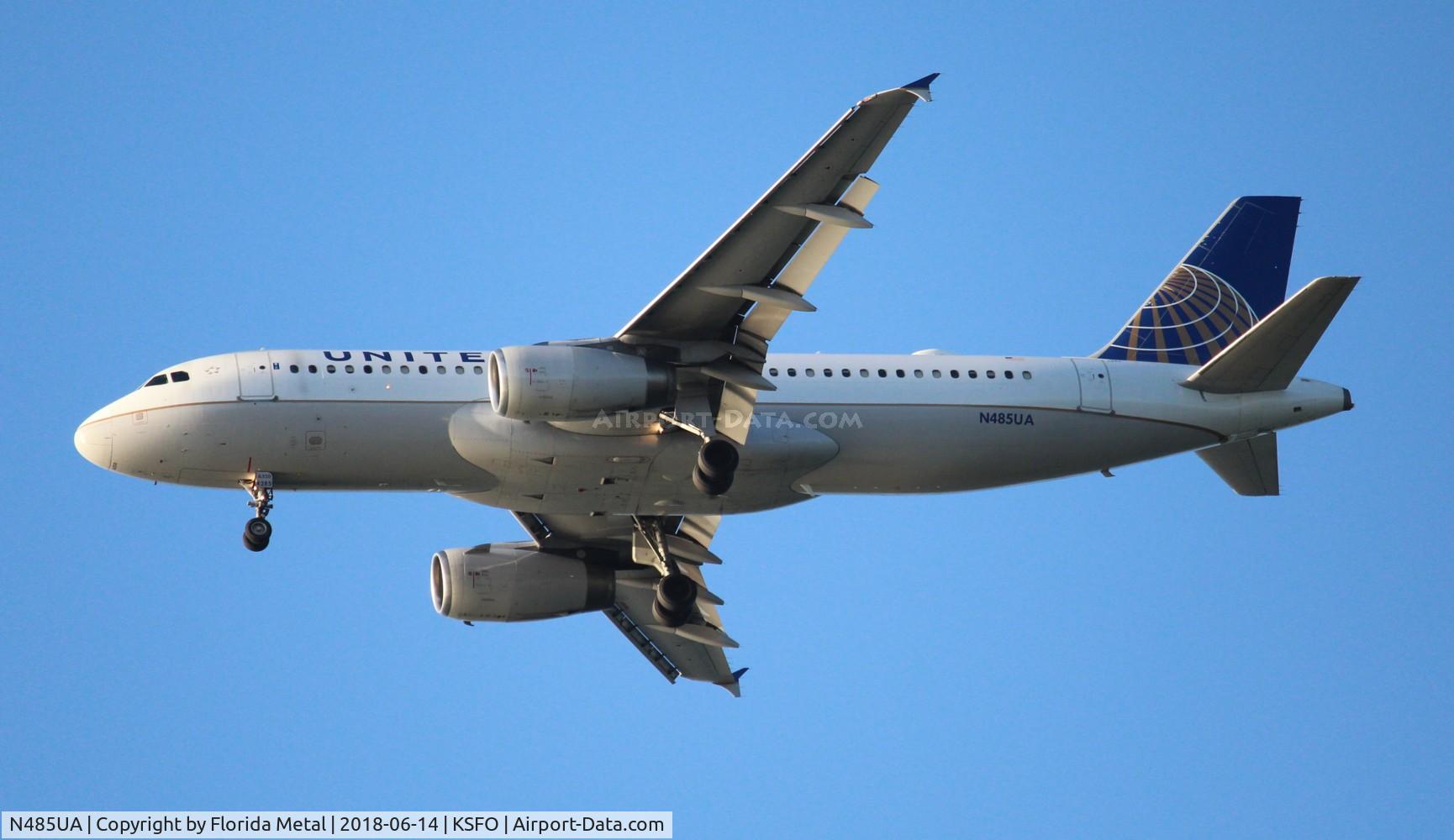 N485UA, 2001 Airbus A320-232 C/N 1617, UAL A320 zx BOI-SFO