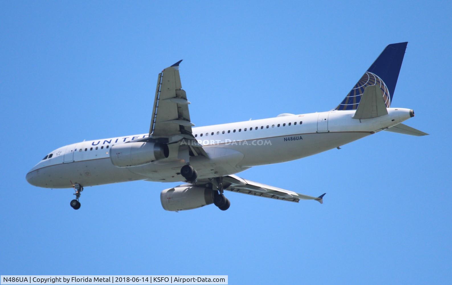 N486UA, 2001 Airbus A320-232 C/N 1620, UAL A320 zx TPA-SFO
