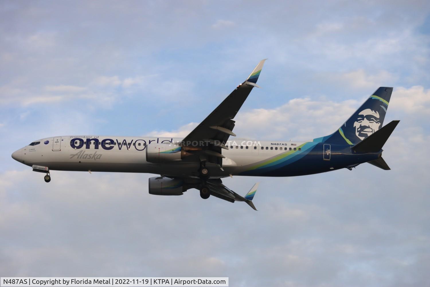 N487AS, 2015 Boeing 737-990/ER C/N 44108, ASA 739 zx SEA-TPA