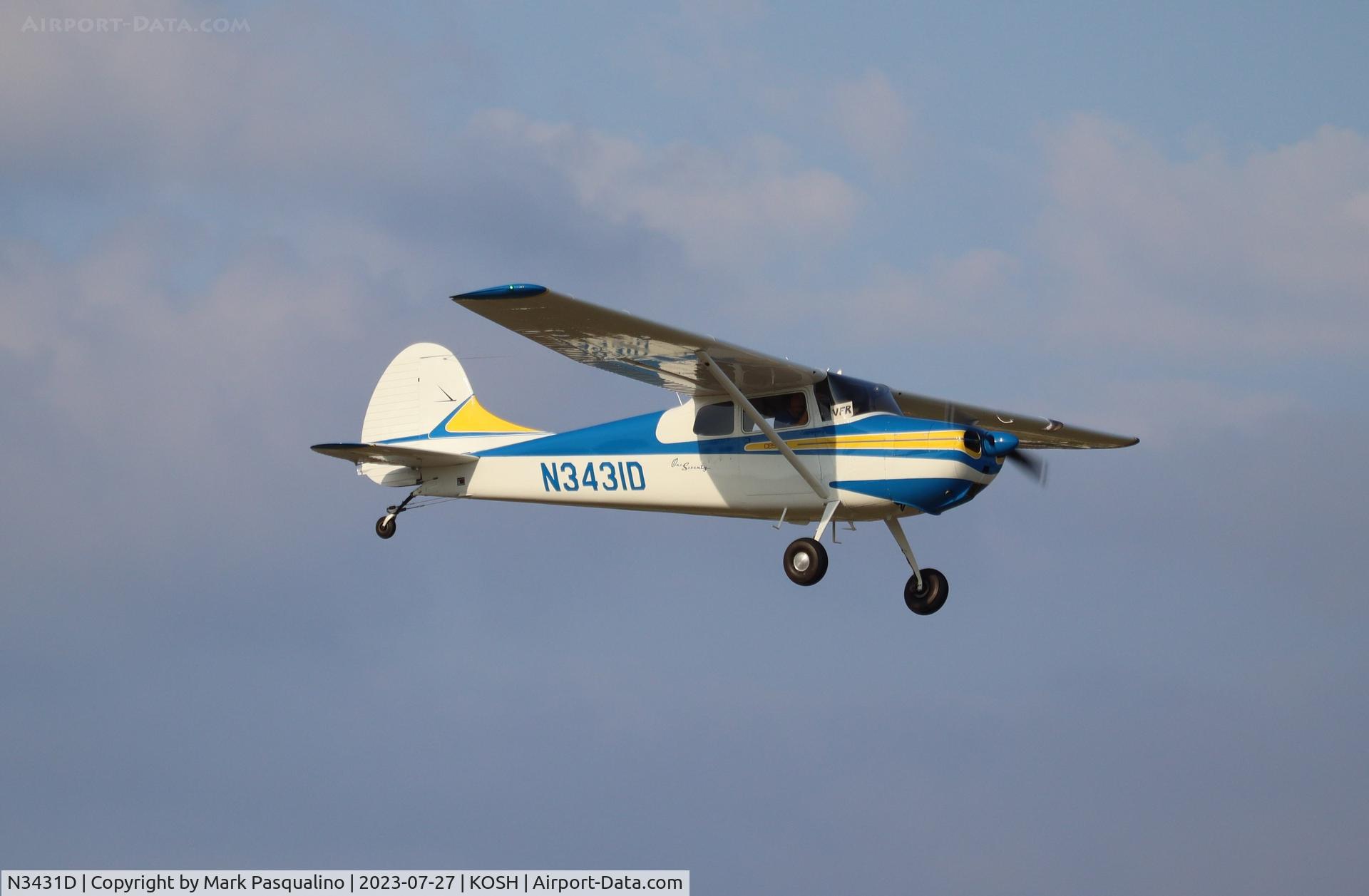N3431D, 1955 Cessna 170B C/N 26974, Cessna 170B