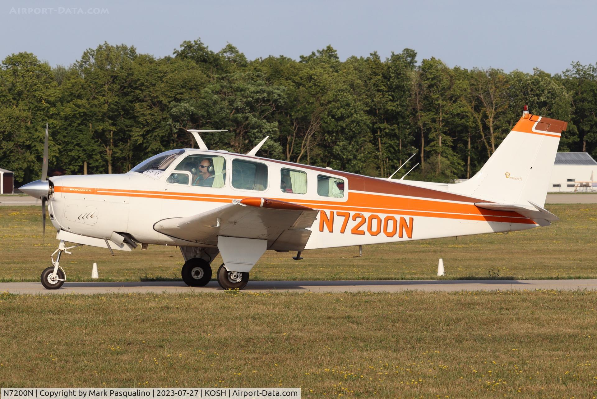 N7200N, 1968 Beech 36 Bonanza C/N E-12, Beech 36